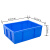 RODMAN洛民 加厚塑料周转箱420*310*155 蓝色长方形胶箱工业物流箱物料零件收纳盒 3号周转箱