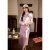 韩语琳空间秋冬装搭配一整套套装女2023新款时尚气质高级感外套半身裙两件套 粉色（短外套） S