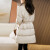 玛古芭（MAGUBA）品牌羽绒服女中长款2023冬季新款小个子流行时尚收腰白鸭绒外套 米色 M