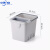 中环力安 厨房沥水分类大容量干湿固液分离垃圾桶 灰色ZHLA-8942