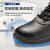 固邦特 GB-2103 安全鞋防砸防酸钢头优质压花牛皮+耐磨网布周身立体反光 41