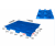 定制吹塑九脚塑料托盘物流卡板叉车板工业托板仓库用防潮垫板地牛拖盘 蓝色1200*1000*150mm8.5公斤
