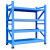 尺越  置物架四层 展示架重型加厚铁架子 蓝色1500*500*1500主架 