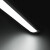 平凡时光 LED弧形一体灯管超市防尘支架灯办公室照明净化灯 40W/1.2m/白光