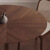 亿思德北美胡桃木中古咖啡桌家用实木法式复古圆桌原木圆形餐桌椅组合 桌面（胡桃木色 直径75*75CM