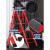 定制梯子人字梯折叠室内加厚楼梯轻便多功能登高爬梯伸缩扶梯凳子 升级加厚碳钢-6步红 稳固防滑