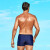 范德安（BALNEAIRE）男士运动平角大码防晒度假游泳裤速干沙滩裤游泳 50165-1 L
