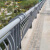 桥梁护栏防撞不锈钢高架河道梁钢立柱铝合金复合管带灯箱大桥栏杆 防撞护栏定制定金浅灰色