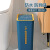 傅帝 垃圾桶 15L深蓝色 卫生间酒店厕所带盖大容量卫生桶按压垃圾篓长方形夹缝纸篓