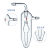 防倒吸鼓泡器油泡器直型球型冷阱气体鼓泡器鼓泡式反应吸收玻璃瓶 加长型32*220mm