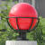 圆球户外防雨水柱头灯围墙灯墙头灯门柱灯别墅灯花园灯 250MM红色
