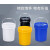 加厚级塑料桶带盖涂料油漆桶空桶20/25L升公斤酒精消毒液水桶 25L蓝色-易开盖款带油嘴