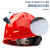 安全帽工地玻璃钢头盔国标施工中国建筑ABS领导防护劳保印字定制 三筋透气型白色