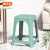 禧天龙（Citylong）塑料凳子家用加厚防滑耐磨款餐椅休闲板凳方凳换鞋凳冰河灰D-2077