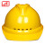 飞迅 安全帽 新国标V型透气ABS防砸三面透气 建筑工程工地加厚电力安全帽 黄色