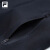 FILA 斐乐官方男士针织长袖外套2024春新款健身运动发热立领上衣 深黑-BK 175/96A/L
