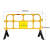 全新塑料护栏市政道路隔离栅栏公路移动胶马塑胶铁马围栏 长135cm*高90cm黄色5kg