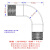 304不锈钢快装外丝弯头卫生级卡箍弯管丝扣接头螺纹卡盘新款 1寸DN25双螺纹