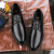 澳洲名袋鼠AUSFAMDS品牌皮鞋男士休闲百搭商务正装真皮夏季软底新郎结婚高端黑色鞋子 黑色 光面 37
