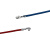 定制KF2510 2.54mm间距端子线 单双头压 26/24/22awg 彩色电子线 蓝色(100条) 100mm x 单头压端子 x 26aw