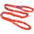 柔性吊带工业起重双扣圆形软吊装带吊车吊树吊绳2/3/5/10吨米定制 5吨4米 红色