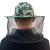 NEWBIES蜂帽养蜂防蜂面罩头罩蜜蜂帽子收蜂冒养蜂人防蛰防蚊头套工具工业品 1个蜂帽+1个滤网+红蜂扫