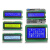 LCD1602A 12864液晶显示屏5V焊排针IIC/I2C模块蓝黄绿灰黄屏3.3V 5V黄屏 薄板厚1.0mm