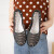 西马驼（XIMATUO）凉鞋女夏水晶妈妈坡跟编织镂空塑料防滑加厚时尚外穿单鞋低跟百搭 黑 标准码 36