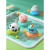 OUY宝宝洗澡玩具男女孩戏水婴儿童网红水上拉线玩具玩水喷水小黄鸭鸭 小猪骑飞鱼