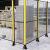 自动化设备安全防护网栏机器人围栏无缝卡扣车间隔离网仓库隔断网 高1.2*0.5-1米含1根立柱