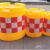 防撞桶道路施工水马安全防护反光桶塑料反光路障交通设施 加厚款滚塑防撞桶900*920(红白反光膜)