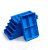 塑料收纳零件盒分格多格盒归类整理分类五金工具螺丝周转箱长方形加厚 二格箱：350*200*87（加厚）