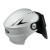 变光面罩式电焊防护面罩氩弧焊气保焊太阳能变光焊帽 黑色（12块保护片和2个电池）