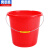 奕多美 塑料水桶 无盖21L 手提储水胶桶红色圆桶 YDM-ST-05