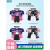新款羽毛球服运动套装男女定制队服速干衣乒乓球服训练服气排球服 G710A-男款-粉紫色上衣+201白色 M
