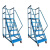 登高梯可拆卸高登车维修工程移动梯子带轮平台梯带轮梯子农村定制 平台离地1.0米*60宽(灰白色)