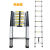 加厚铝合金升降伸缩梯人字折叠梯多功能工程梯阁楼梯竹节梯子 德标单面直梯54米