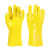 君御（Exsafety）7906浸塑手套 28CM防水加厚手套 黄色 