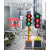 湖南可升降太阳能交通移动红绿灯信号灯驾校警示灯指示灯十字路口 200-4-60型【固定款】 200四面单灯60W