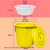 泔水干湿过滤分离带滤网垃圾桶大号厨房厨余茶水茶叶沥水潲水桶篮定制 黄色100K型沥水篮