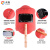 手持式红钢纸电焊面罩焊工专用加厚焊帽子全脸轻便隔热防护手把帽 电焊面罩（10黑-10白镜片）