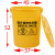定制适用黄色垃圾桶圆形大号加厚医疗户外大容量塑料商用无盖大号有盖圆桶 60K【有盖】【医疗】【小字