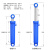 液压油缸液压缸10吨20吨重型双向升降油顶液压油顶油压顶配件 100*60*300