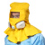 HKFZ防毒面具全面罩喷漆专用农药防尘防护呼吸器全脸化工 黄色套装10片过滤棉1对滤毒盒