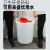 垃圾桶大号商用带盖厨房加厚卫生桶容量户外环卫工业塑料圆桶 280L白色无盖+送袋子+送水瓢
