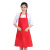 围裙定制LOGO印字工作服宣传家用厨房女男微防水礼品图案广告围裙 酒红色-桃皮绒