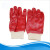 防油手套 pvc红耐油手套耐酸碱耐磨全挂手套棉毛浸胶手套 红耐油