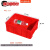 周转箱塑料长方形物流箱塑料筐物料元件盒螺丝 4号箱外:400*305*146mm 红色