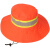 LISM环卫工人帽夏季遮阳防晒大檐帽洁园林公路物业反光网眼帽可印字 大檐帽网面 可调节
