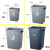 带轮脚踏大号垃圾桶带盖无盖弹盖户外厨房厕所商用物业环卫果皮箱 仅垃圾袋（50个）42L桶用
